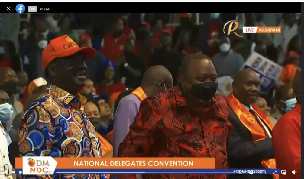 Uhuru at Kasarani for ODM NDC in a rare show of unity » Capital News