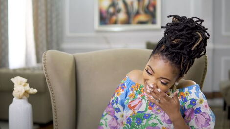 Award-winning gospel singer-songwriter and Citizen TV Presenter, Kambua Mathu.