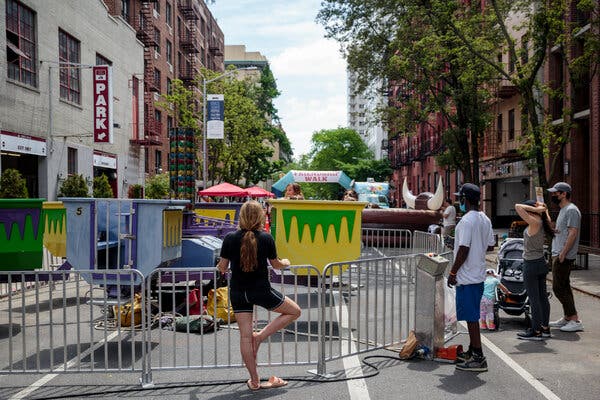 David Zaitschek, an event planner, helped organize a block festival on the Upper East Side of Manhattan. He said people were still leery of holding events indoors.
