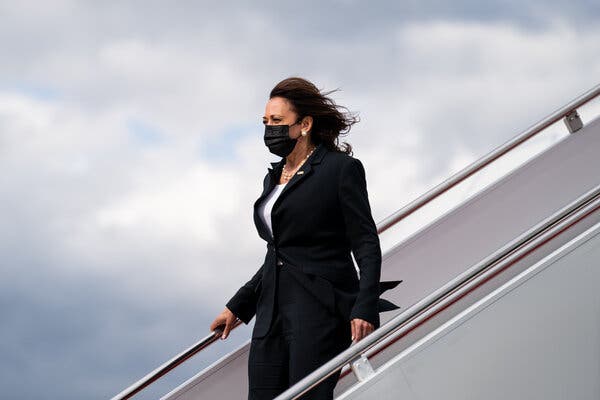 Kamala Harris, the first vice president of Asian descent, will talk about her heritage and call attention to a recent spate of violence against Asian-Americans.