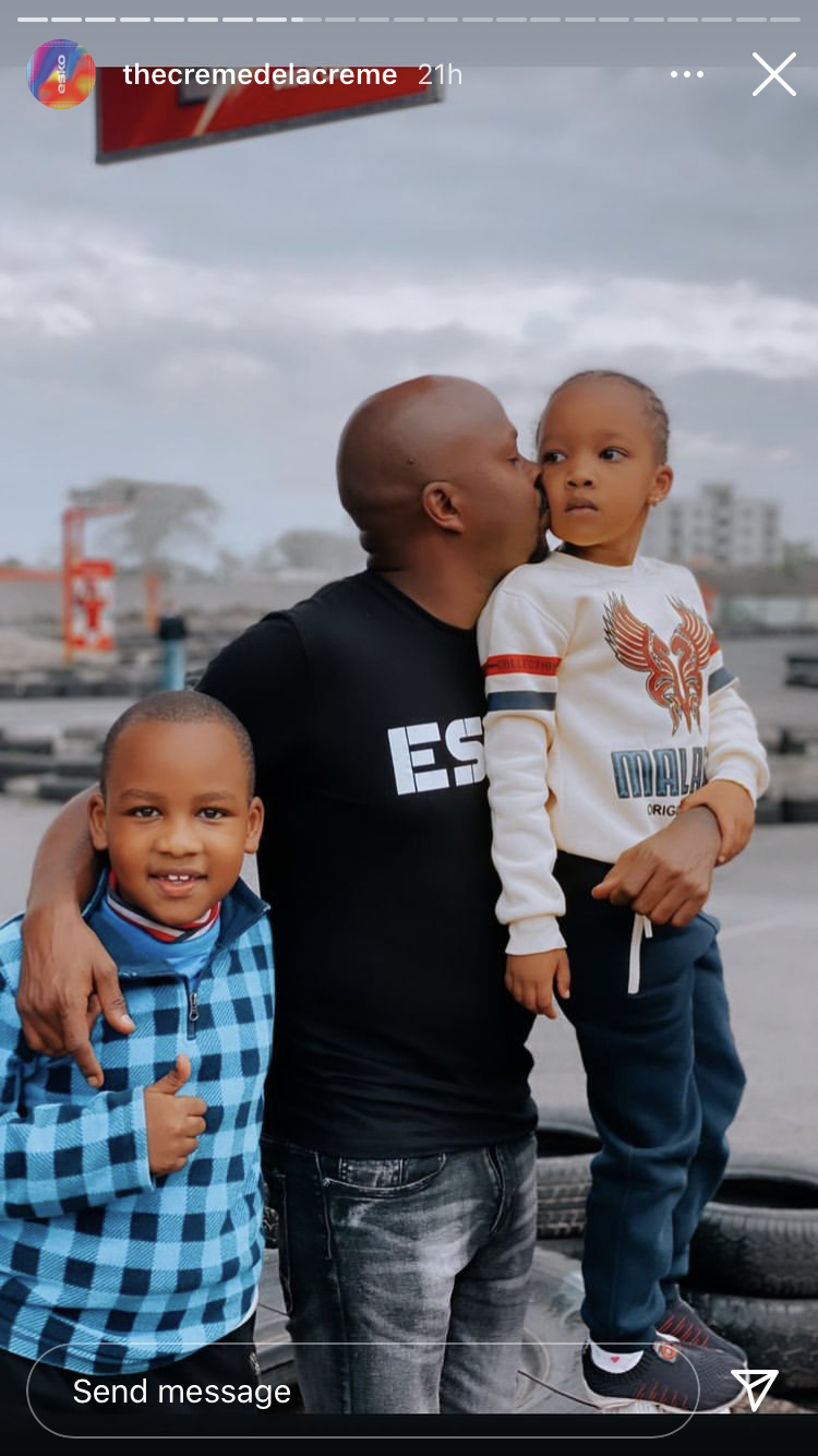 DJ Creme De La Creme reunited with his kids months after wife walked out on him (Photos)