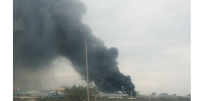 Fire Burns Down Mombasa Road Warehouse