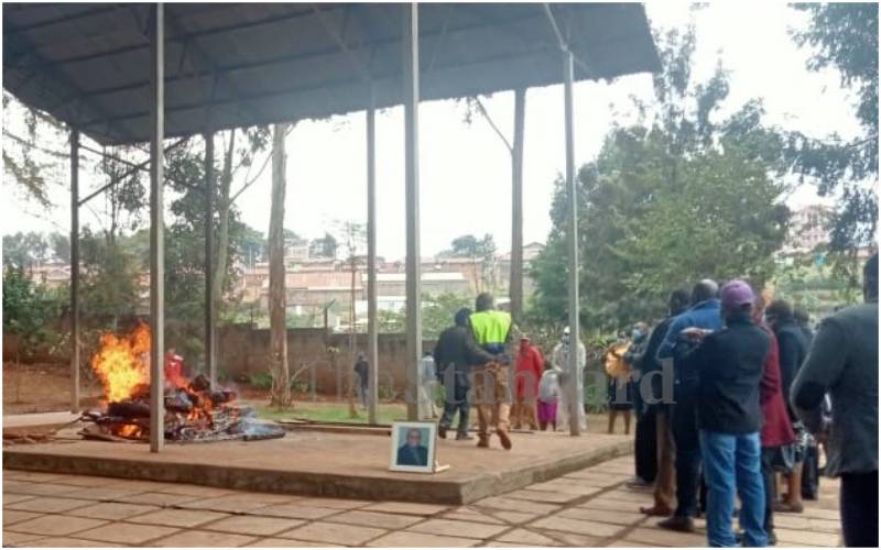 Former Nyeri MP Peter Muriithi cremated in the open
