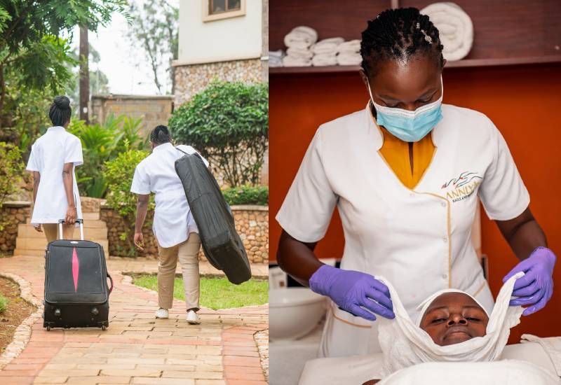 Beauty on the go; The salon comes home Eve woman