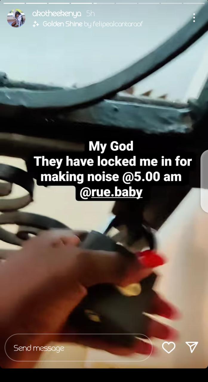 'Only Morning Glory Disrupts My Routine'- Akothee Tells Rue Baby After She Locked Her Out Of Their House