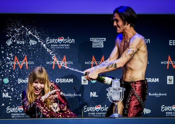 Italy’s Maneskin won the Eurovision final on Saturday.