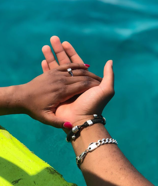 Finally Engaged! Frankie Just Gym It Proposes To Lover Corazon Kwamboka In Zanziba