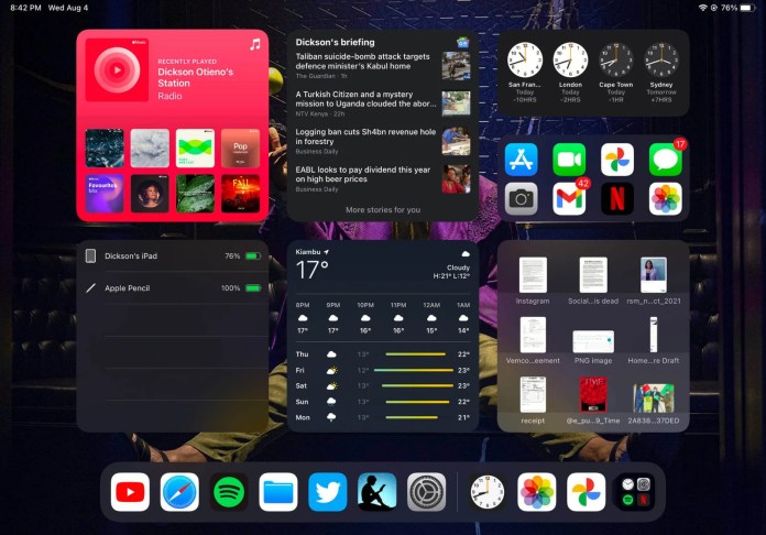My iPad Home Screen Setup with iPadOS 15