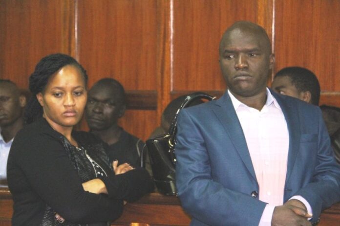 DIRECTORS OF DISTILLING COMPANY CHARGED WITH SELLING GOODS USING FAKE STAMPS.