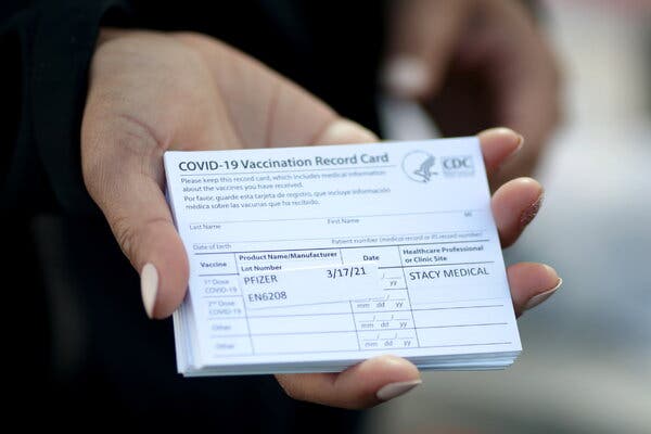An underground market has sprung up for vaccination cards.