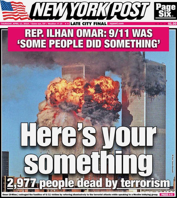 The New York Post Inspires Boycott With 9/11 Photo and Ilhan Omar Quote