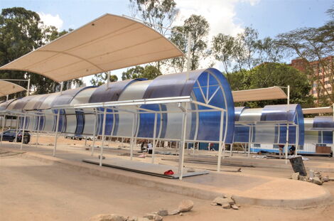 An image of a bus terminus