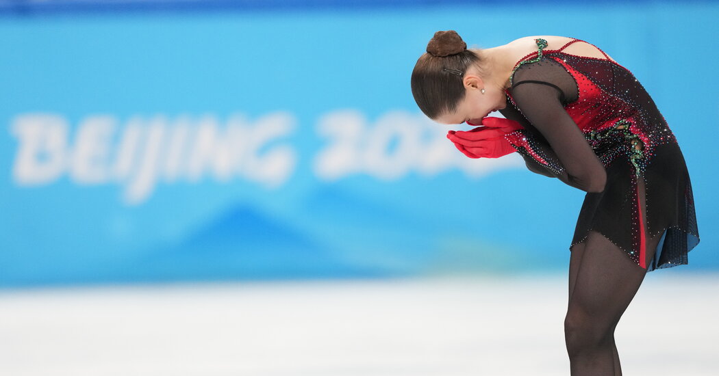 Valieva Falls and Shcherbakova Rises in a Blur of Jumps, Tumbles and Tears