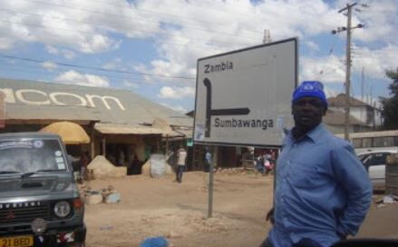 At the Tanzania, Zambia border