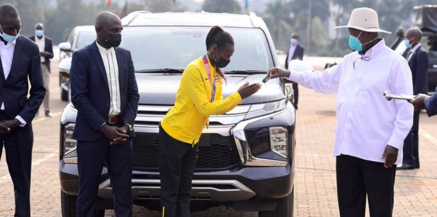 Museveni Rewards Olympic Medallists With New Cars, Houses For Parents (PHOTOS)