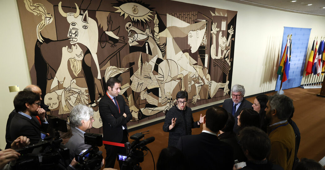 ‘Guernica’ Antiwar Tapestry Is Rehung at U.N.