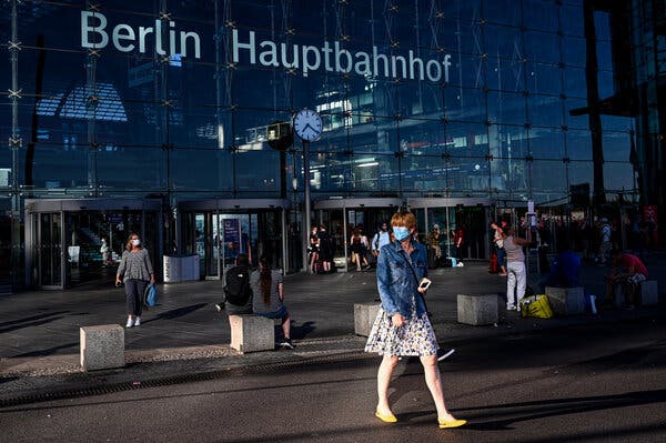 Berlin Central Station in Germany, the largest economy in Europe.