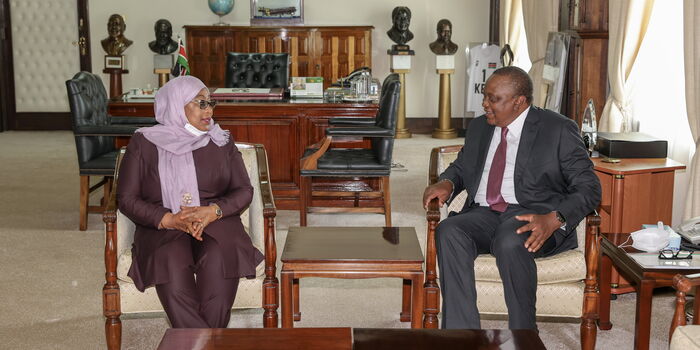 Uhuru & Suluhu Sign Ksh100 Billion Deal