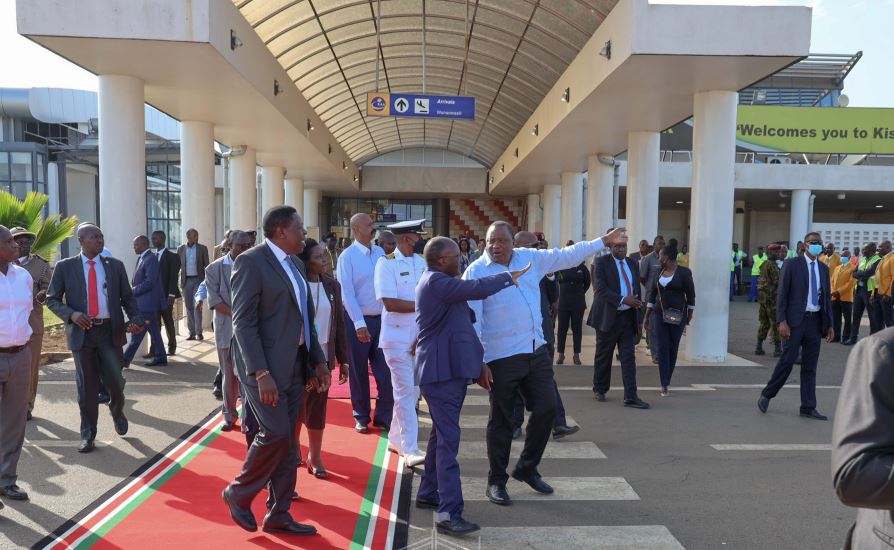 PHOTOS - Uhuru Commissions Expansion of Kisumu International Airport