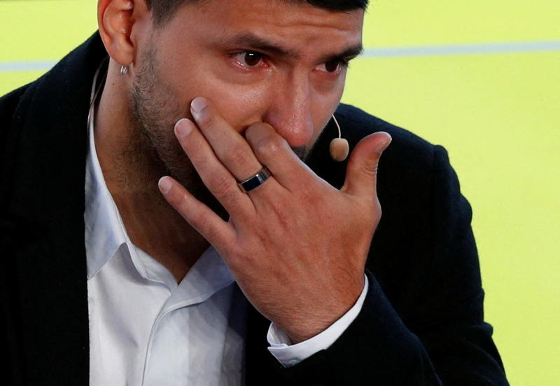 Barcelona striker Aguero retires at 33 due to heart condition : The standard Sports
