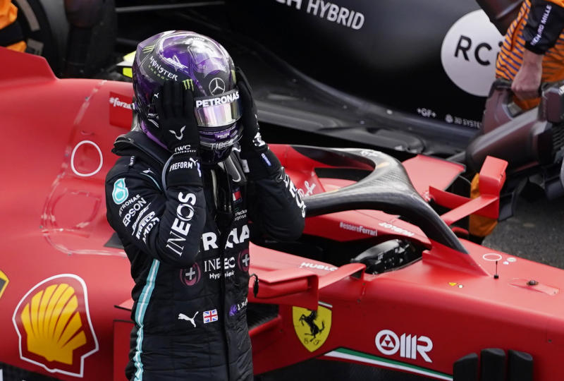 How World championship leader Hamilton won British Grand Prix with deflated and shredded tyre : The standard Sports