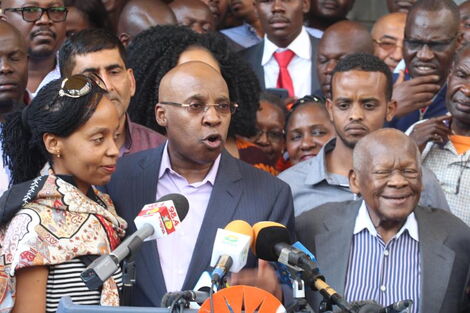 Businessman Jimi Wanjigi and his wife Irene Nzisa on October 19, 2017, at their Muthaiga home.
