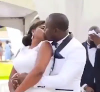 This boy’s reaction when the groom was kissing the SEXY bride during their wedding will make your day (WATCH)