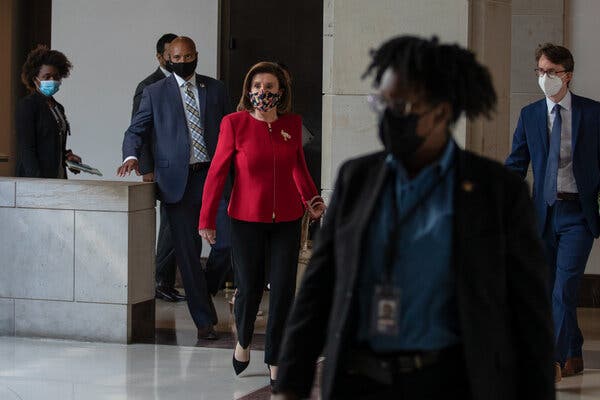 Speaker Nancy Pelosi at the Capitol earlier this month.