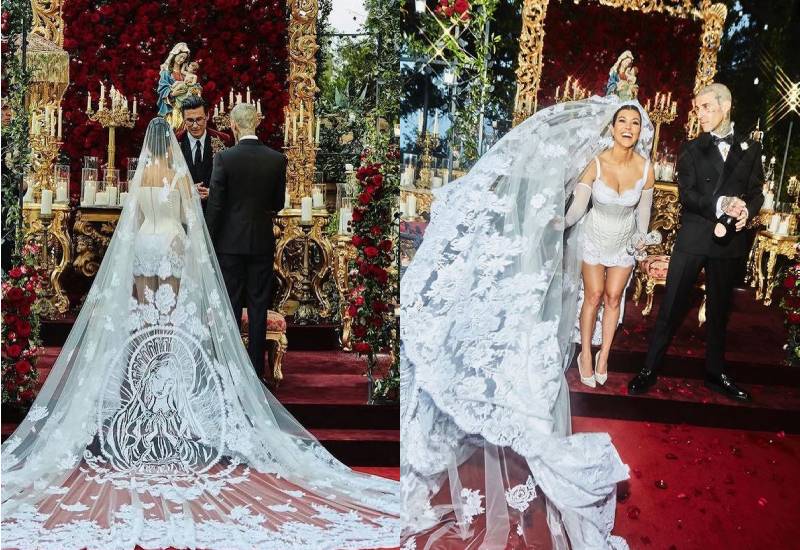 Travis Barker and Kourtney Kardashian get married for the third time