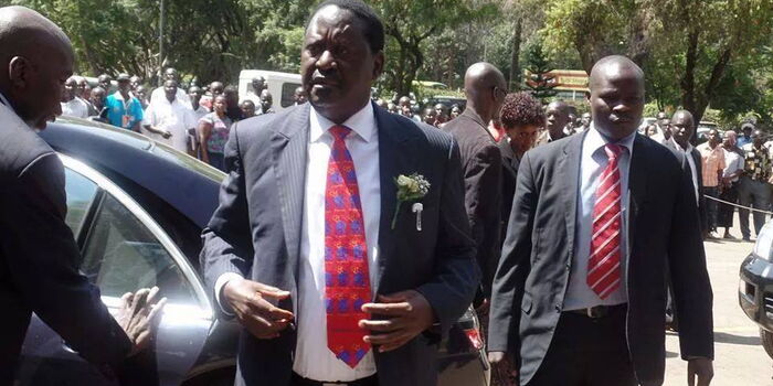 Raila's Bodyguard Roughed Up By Military Officers