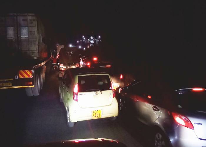 It was a frustrating long night for motorists on Mombasa Road, KeNHA explains cause