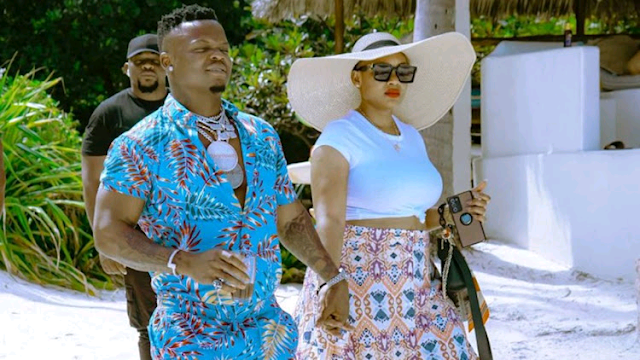 Harmonize with his girlfriend Sarah Michelotti and Frida Kajala photo Harmonize with his girlfriend Sarah Michelotti and Frida Kajala photo