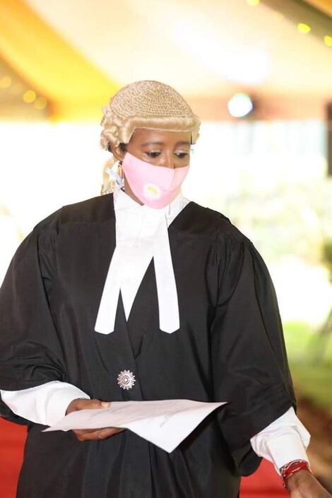 Sports CS Amina Mohamed was admitted to the bar on July 3, 2020.
