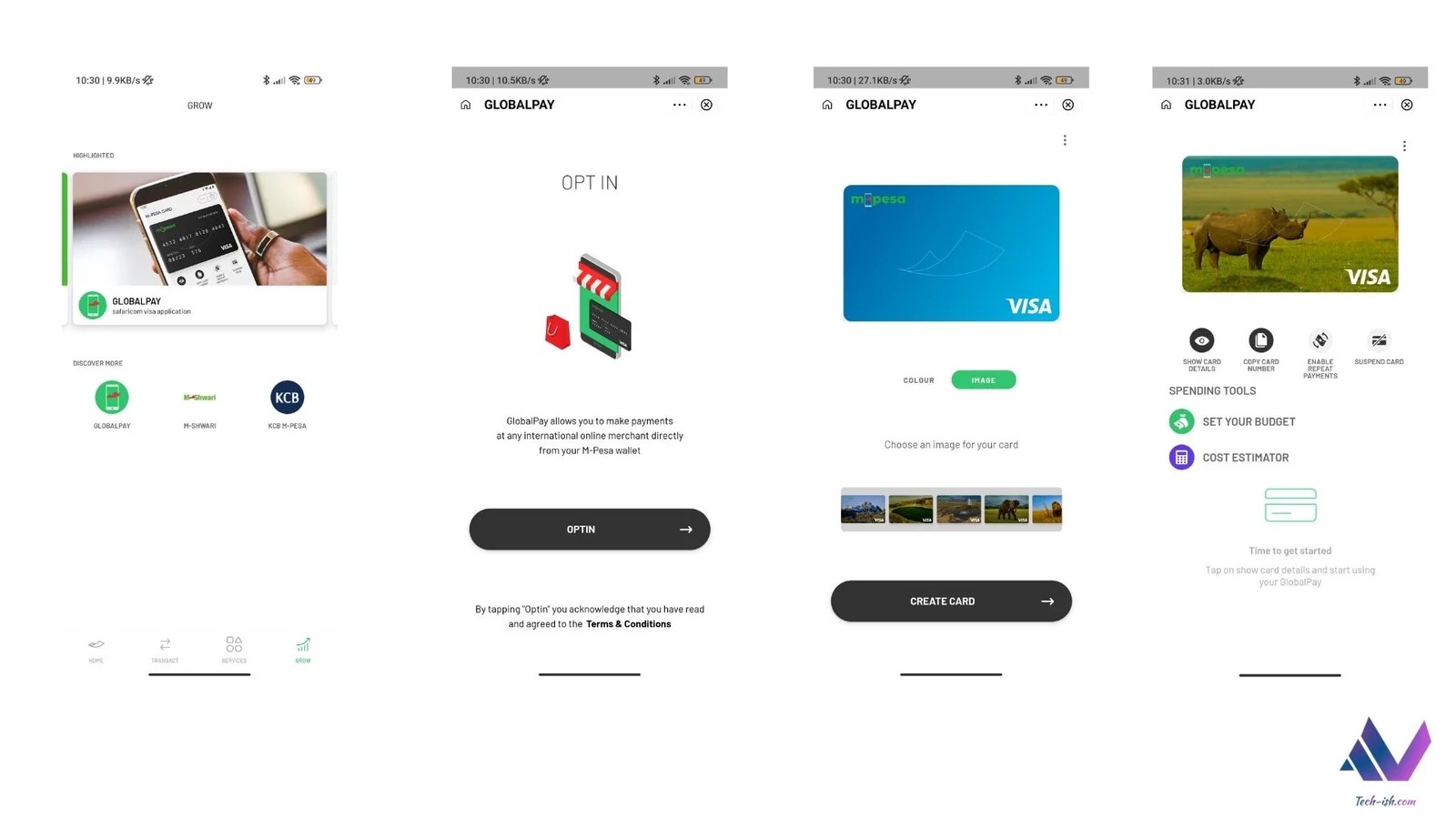 How to create and use the new M-Pesa Visa Virtual Card