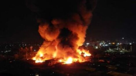 Another Gikomba Fire After NMS Eviction Notice