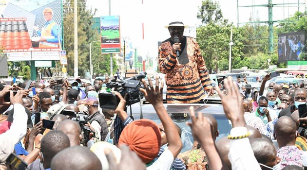 Raila holds extensive tour within Kisumu ahead of President Kenyatta’s visit » Capital News