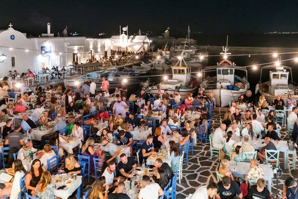 Old Port of Naoussa, Paros island in Greece last month.