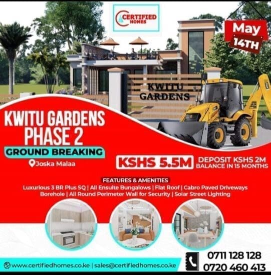 KWITU GARDENS ESTATE GROUNDBREAKING CEREMONY