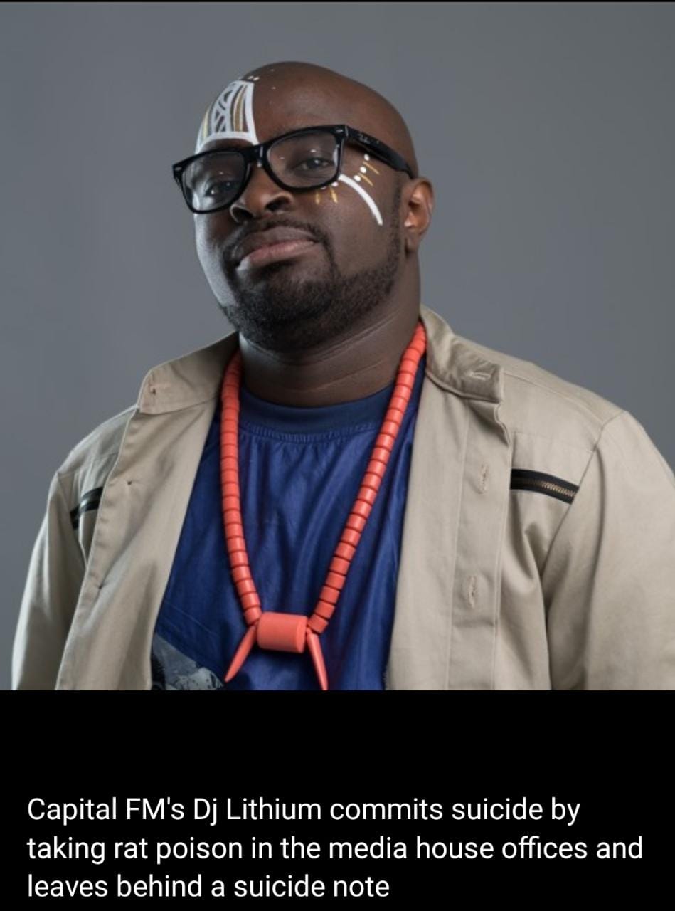 Capital FM's DJ Lithium Commits Suicide And Leaves Behind Note -