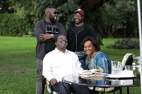 File image of Amani National Congress (ANC) leader Musalia Mudavadi's family.