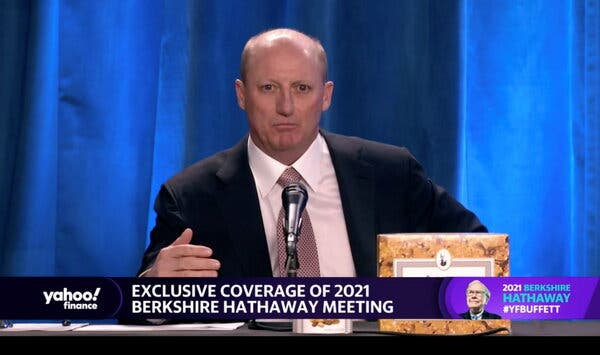 Gregory Abel, now considered Warren Buffett’s heir apparent, appeared at Berkshire Hathaway’s annual meeting on Saturday.