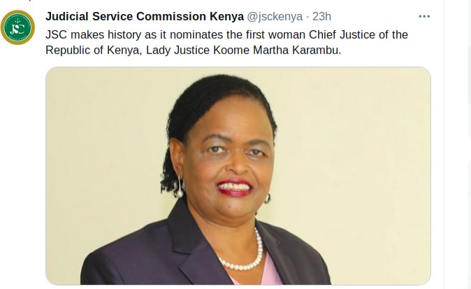 Kenya Has Its First Female Chief Justice - Why This Matters