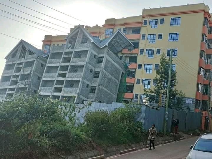 Another Building Under Construction Collapses In Kinoo