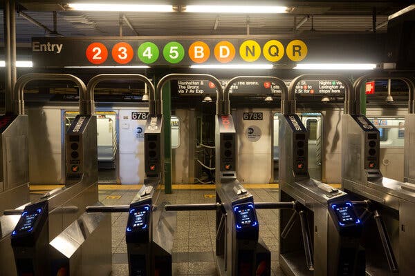 At the Atlantic Avenue-Barclays Center subway station in Brooklyn on Thursday. Service on the system was gradually improving by Friday morning.<a href="https://en.wikipedia.org/wiki/Atlantic_Avenue%E2%80%93Barclays_Center_station"><br /></a>