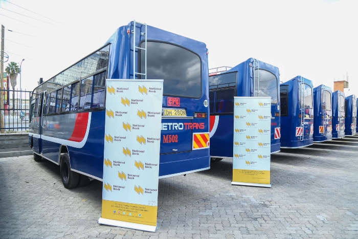 National Bank hands over a fleet of buses to MetroTrans Limited