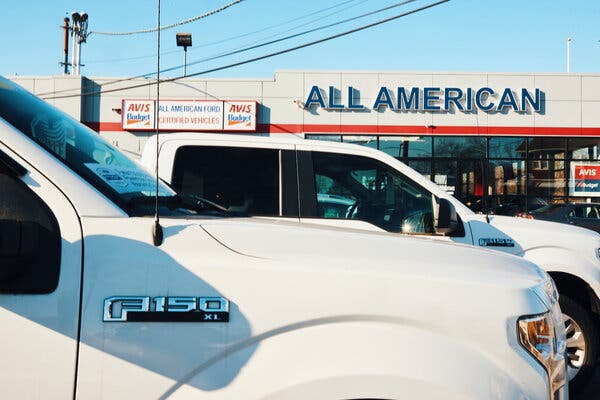 The average selling price of Ford models rose 8 percent in the first three months of 2021 compared with a year ago, to $47,858, according to the auto-sales data provider Edmunds.com.