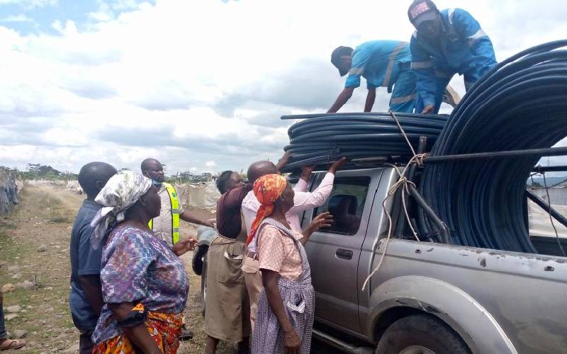 Residents of Manera, Naivasha's oldest slum get piped water after 40 years