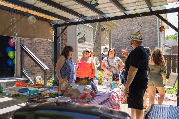 People gathered at their homes in Louisville to celebrate and watch the Kentucky Derby on Saturday.