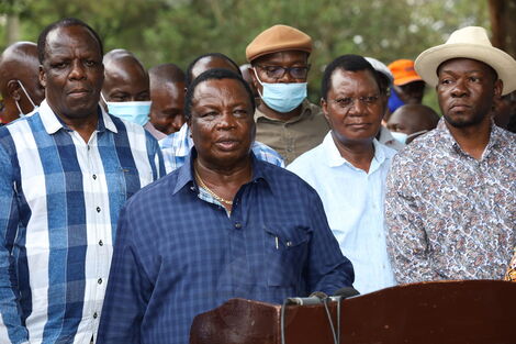 COTU Secretary General Francis Atwoli Addresses the Press on Sunday, October 10 ,at Golf Hotel Kakamega