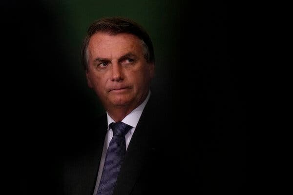 President Jair Bolsonaro in Brasilia on Monday. Brazil has had more than 600,000 deaths from Covid, second only to the United States.